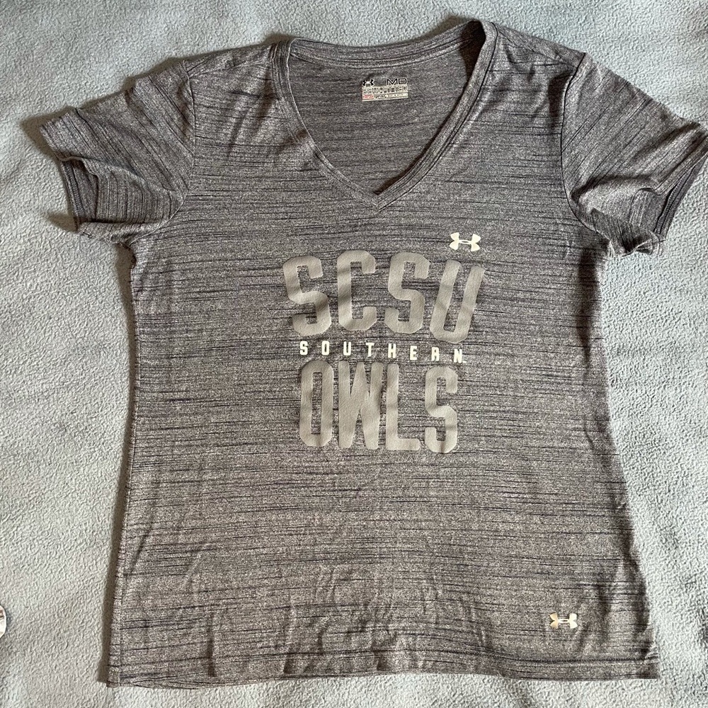 Under Armour T Shirt SCSU Mens Medium M Semi-Fitted Heatgear Short Sleeve Tee